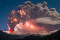 火山喷发的瞬间