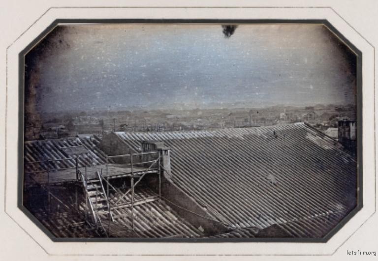 于勒·埃及尔。广州全景，1844年11月。达盖尔摄影法。