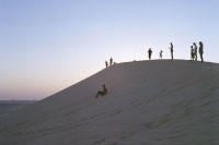 [17380] 在阿布扎比的沙漠看日落