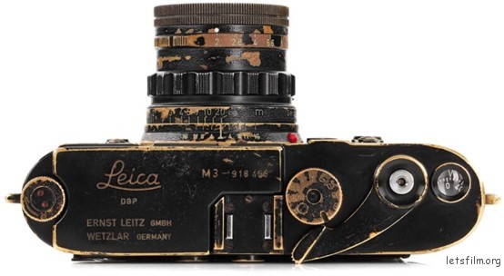 Leica M3 black paint First Batch black dial | 图片来源：Leitz 摄影拍卖会