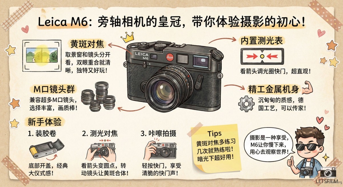 胶片摄影入门指南:关于 135 胶片相机,你需要了解的一切 | 胶片的味道 Leica M6