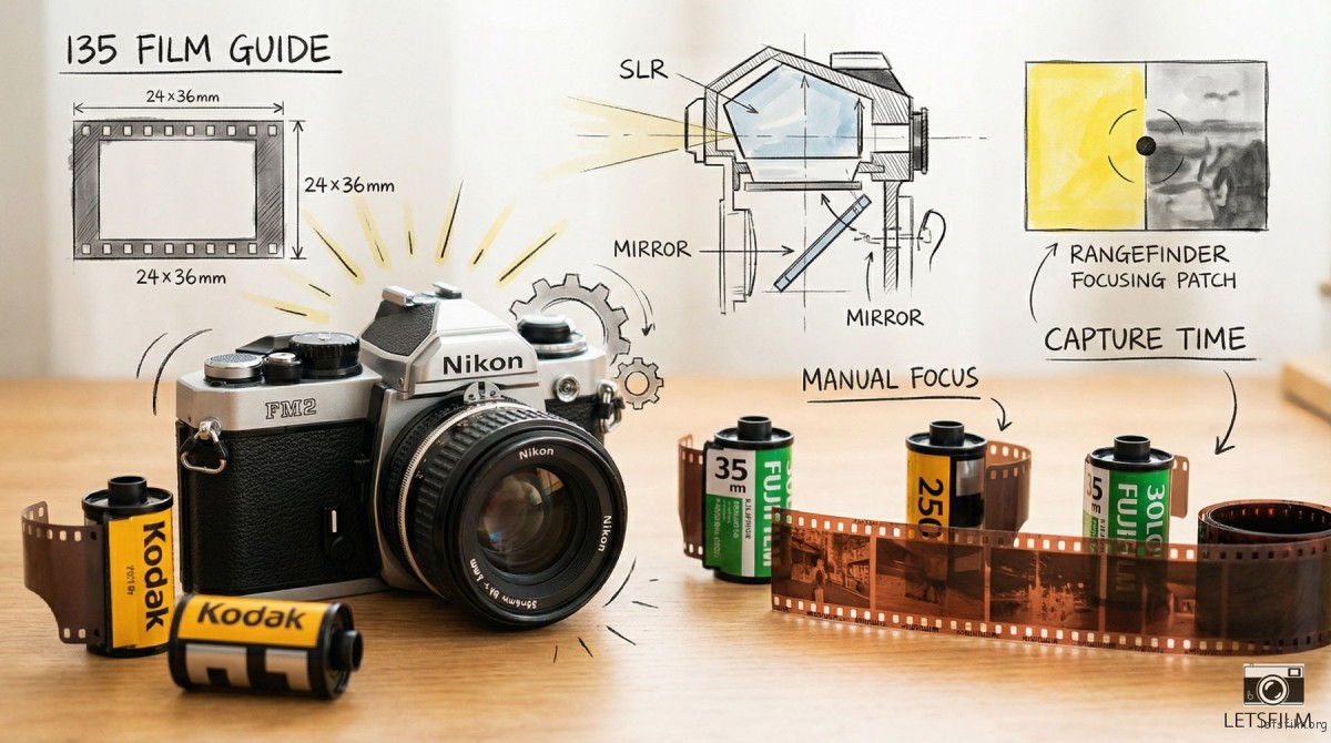 胶片摄影入门指南:关于 135 胶片相机,你需要了解的一切 | 胶片的味道 封面