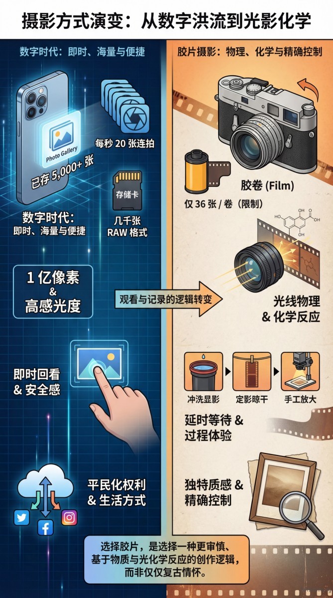 胶片摄影入门指南:为什么2亿像素的“纯净”,也代替不了胶片的“颗粒”? | 胶片的味道 batch_01 胶片和数码的区别